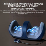 Masseur de jambe 3 intensités 3 modes de massage à pression coussin massage appareil de fonction chauffage entièrement automatique