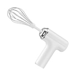 Batteur 13W petit fouet domestique rechargeable sans fil avec 3 modes de travail pour cuisson et gâteaux de batteur electrique