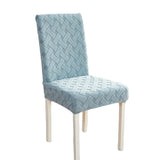 6pcs Housses de chaises de restaurant Housse de chaise extensible  Bleu Housse de chaise siamoise  Hôtel Conférence Maison