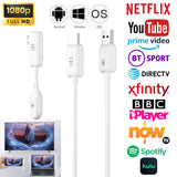 HDMI sans Fil 5G 1080P Prend en charge la diffusion Netflix Émetteur et Récepteur Pour téléphones mobiles vers HDTV Avec adaptateur