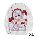 Manches courtes code XL t-shirt à manches longues à imprimé périphérique de style anime automne et hiver otaku t-shirt décontracté