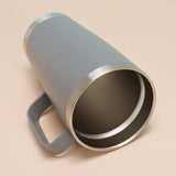 20oz Car Car Mug 304 Stainless Steel with Lid Insulated Mug Hot and Cold Coffee Ice Bar Mug Carrying Handle Insulated Bottle