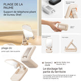 Support de téléphone lumière pliable portable placer sur le bureau 25x9cm stand smartphone pliable et réglable pour table