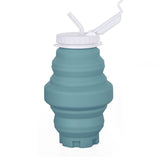 Bouteille d'eau en silicone Mug pliable Travel Outdoor Portable Mini Mug 500ml Suitable pour les voyages de randonnée