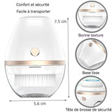 Brosse Nettoyante Visage 2 vitesses 300mAH Nettoyant visage à ultrasons en silicone Corps entièrement imperméable Brosse faciale