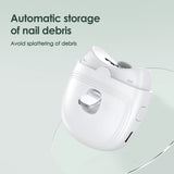 Affûteuse d'ongles électrique Meuleuse d'ongles entièrement automatique Conception anti-blessure Avec lumière auxiliaire