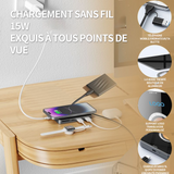 Station d'accueil qc/pc alimentation électrique élevée 2,5w15/10w/15w conception magnétique pour un chargement sans fil plus stable