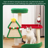 Arbre à chat sisal nouveau style de noël petite plateforme de saut jouets pour chats durable et résistant à l'usure multi niveaux