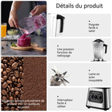 Mixeur 6000w 2.5L 3.25kg brise-mur entièrement automatique lame en acier fin haute qualité simple à utiliser puissant et rapide