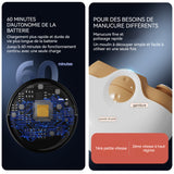 Coupe-ongles électrique 150mah 2 modes vitesses ouverture incurvée stockage de ruines coupe-ongles automatique pour adulte enfant