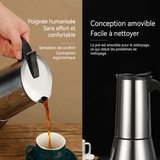 afetière moka 300ml cafetière moka en acier inoxydable équipement fabrication de café pour 6 personnes cafetière portative pot moka