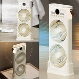 Ventilateur 50cm 650ml Chargement TYPE-C Autonomie de 3à9 h Temporisation libre Double ventilateur à 6 trous Ventilateur brumisateur