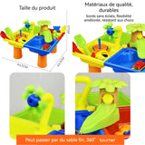 Table d'activité 44,5x44,5x37cm abs haute qualité conception multi-grille amovible rotation 360 degrés divers moules de modelage