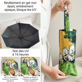 Parasol 8 os mini parapluie anti-UV portable avec boîte à capsules mini parapluie de poche pour femme parapluie coupe-vent