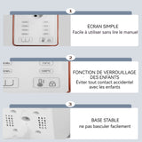 Distributeur d'eau chaude 1.6L 25-100 degrés celsius chaudière à eau potable directe bureau machine à eau chaude instantanée blanc