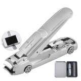 oupe ongles 2 en 1 20x85mm Coupe-ongles en acier inoxydable en forme de voiture de sport avec support pour téléphone portable