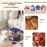 Machine à fruits secs 220W température de 35 à 70 degrés celsius réglable étagère à 5 niveaux matériau de qualité alimentaire