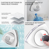 Nettoyeur de vitres magnétique double face 10 niveaux de réglage de l'aimant lave-vitre electrique pour double vitrage de 5 à 25mm