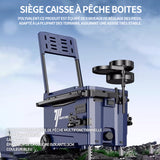 Siège caisse à pêche boites 3 pièces boite de pêche et de siège pêche et de siège boite de pêche pour matériel de pêche carbone