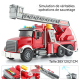 Voiture jouet inertie avec la lumière convient aux 3 ans et plus véhicule  simulation d'ingénierie incendie inertie de grande taille