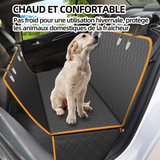 Protection voiture chien 142x135cm détachable universelle housse voiture siege arriere imperméable facile à nettoyer pour chien