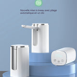 Distributeur d'eau 1200mAh touches tactiles facile à nettoyer pliable portable chargeant pompe automatique pompe a eau automatique