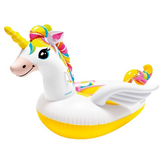 Anneau de natation  201x140x97cm bouée natation licorne a chevaucher pour adultes et enfants bouée gonflable pour fêtes de piscine
