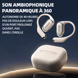 Casque conduction osseuse IPX6 blanc blanc bluetooth 5.4 étanche bluetooth ecouteurs bluetooth sans fil casque bluetooth sans fil