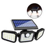 Lumière solaire extérieure lampe à induction applique rotative lampes de la cour lampadaire de jardin spot solaire IP65 2.4v