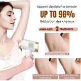 Épilateur lumière avec technologie de refroidissement saphir 9 niveaux d'énergie épilateur pour femme epilateur lumière pulsée