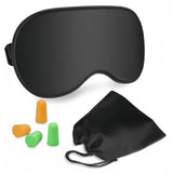 Ensemble de masque de nuit avec 2 paires de bouchons d'oreilles et sac de rangement masques de sommeil cache yeux voyages maison
