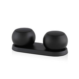 Haut-parleur bluetooth enceinte stéréo 1 paire avec bass puissantes mini enceinte chargement avec socle placement sur le bureau