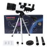Télescope 70mm télescope astronomique haute définition cadeaux pour enfants étudiants ouverture 300 mm convient aux débutants