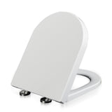 Abattant WC C® 36,5x45cm Matériau PP Accessoires pour toilettes Renforts anti-casse Couvercle à fermeture lente et silencieuse