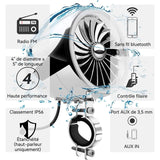 Haut-parleurs de moto bluetooth 2PCS 4 pouces double canal haute qualité audio moto haut-parleurs moto systèmes audio stéréo