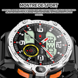 Montre intelligente 64+4G 1.54 Pouces montre connectée femme homme montre de sport appels numérotation montre sport connectée blanc