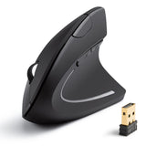 Souris ergonomique sans fil 2.4g optique souris verticale pour droitier silencieuse avce 6 boutons pour PC ordinateur portable