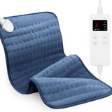 Coussin chauffant 30x60cm Flanelle 6 niveaux de chaleur 4 niveaux de minuterie protection contre la surchauffe Couverture chauffante