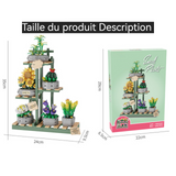 Kit de construction de bouquet de fleur 873PCS avec support de fleurs kit de construction de fleurs blocs de construction fleur