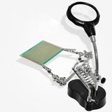 Maintenance entraînement auxiliaire lumière LED loupe entretien de la carte de circuit imprimé soudure soudure support fixe