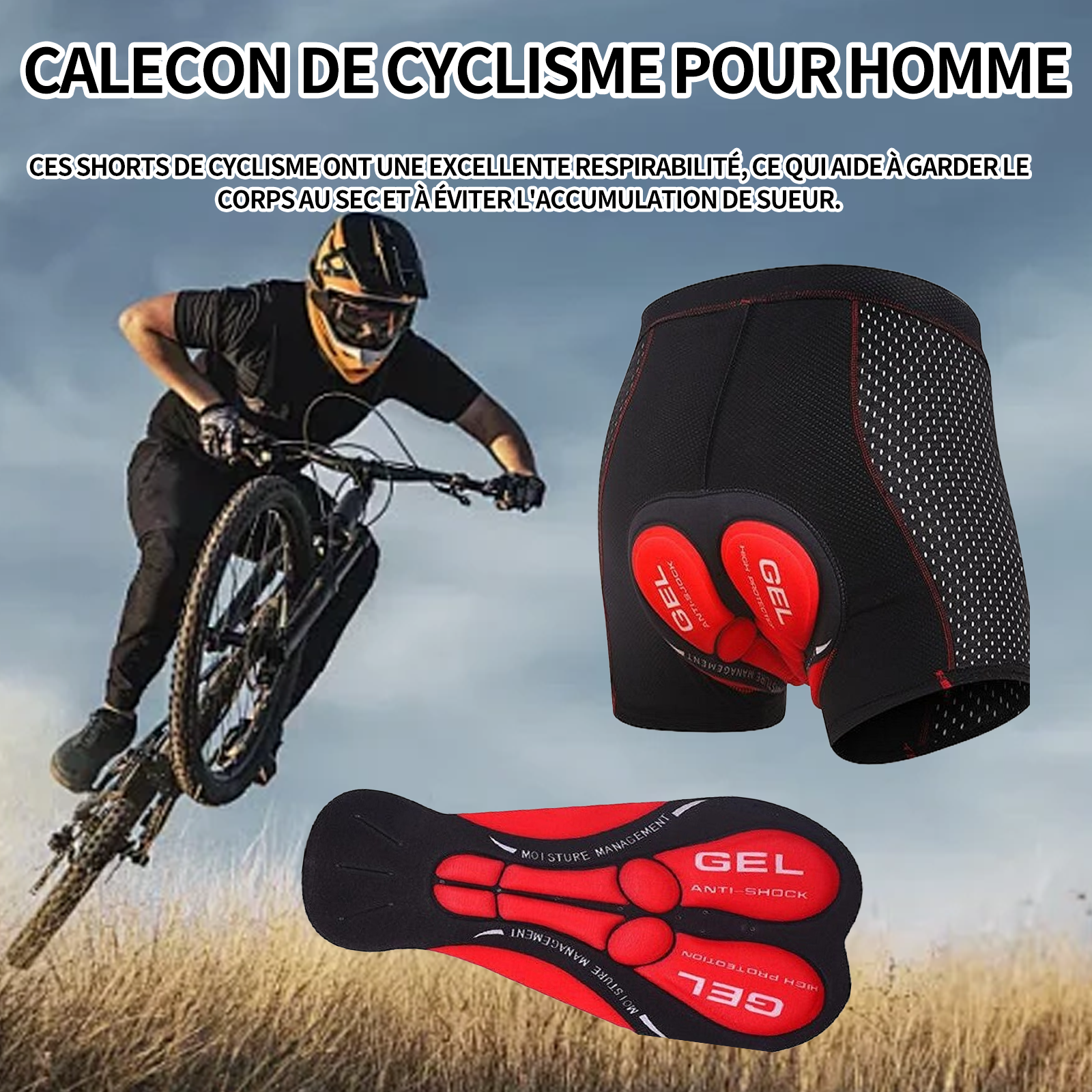 Fymlok Cuissard de Cyclisme,Cycliste Homme Short de Fymlok Cuissard de Cyclisme,Cycliste Homme Short de