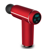 Pistolet de massage portable à percussion mini pistolet de massage musculaire à 6 vitesses avec 4 têtes de massage remplaçables