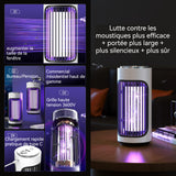 Anti moustique 2 en 1 1200mAh lampe anti-moustique pour camping extérieur poignée de transport piège à moustiques à 360 degrés
