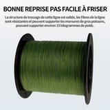 Ligne de pêChe 100m câble tressé 4 torons de pêche lignes ultra-robustes en corde poisson multi-filament fil de pêche anti-morsure