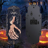 Halloween Spray Door Lock  30.5*12*14.3cm   Son lumineux  Capteur sonique Effet de pulvérisation   Décoration d'Halloween
