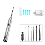 Otoscope oreille 3 millions de pixels distance focale 12-15 mm avec accessoires 8 pièces autonomie de la batterie 50 minutes blanc