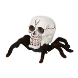 Jouets Squelette Araignée Télécommande sans fil  Électrique  Squelette Créatif  Noir  Jouets effrayants  Décoration d'Halloween