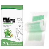 Bandes de cire non tisséesCire épilatoire 10 paires  Doux pour la peau  Portable  Sans chaleur bande de cire froide dépilatoire