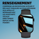 Smartwatch 45x38x11mm connected watch montre détection des mouvements bluetooth montre de sport convient aux hommes et aux femmes