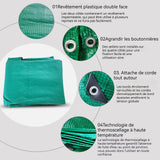 Bache 4 x 5m bâche imperméable indéchirable lavable avec oeillets bâche multi-usages pour exterieur nappe anti-mauvaises herbes